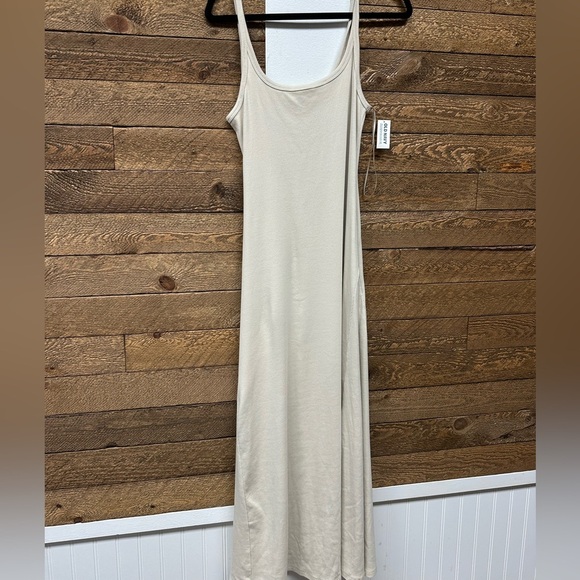 Old Navy Cream Sleeveless Maxi Sundress size large New with tags - Picture 2 of 7